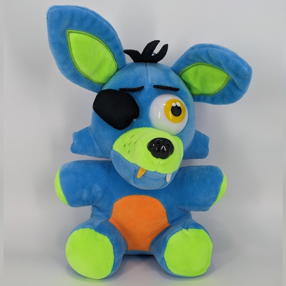 Fight Nights at Freddy's Blue Neon Blacklight Plush Toy Rare